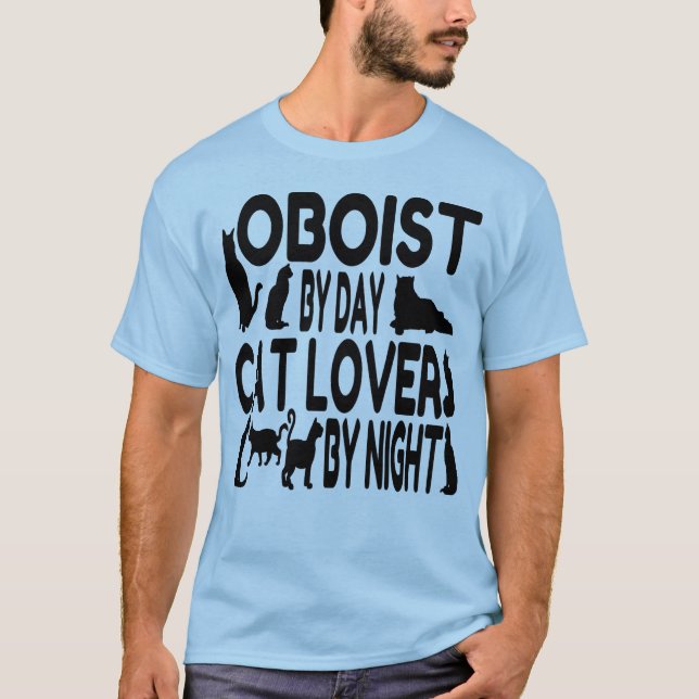 Camiseta Cat Lover Oboist (Anverso)