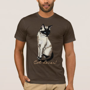 Camiseta Cat Lover Personalizado Siamese Gato