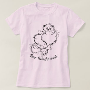 Camiseta CAT LOVER   Purr-fectamente Adorable