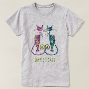 Camiseta CAT LOVER   Resumen de gatos de fantasía sofistica