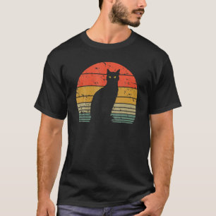 Camiseta Cat Lover Retro Gato Gato Papá Hombres Mujeres Niñ