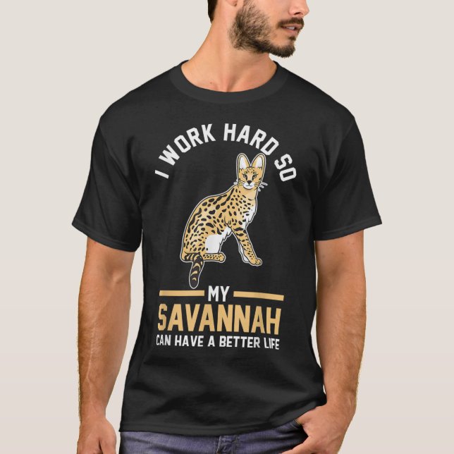 Camiseta Cat Lover Savannah (Anverso)