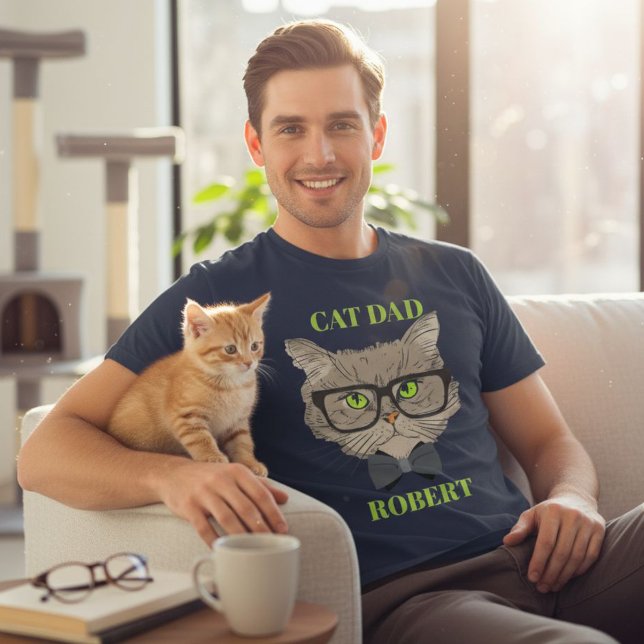 Camiseta Cat Lover Shirt, For Him, cat themed gifts (Subido por el creador)