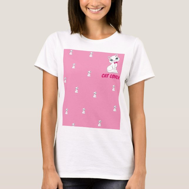 Camiseta Cat Lover T-Shirt (Anverso)