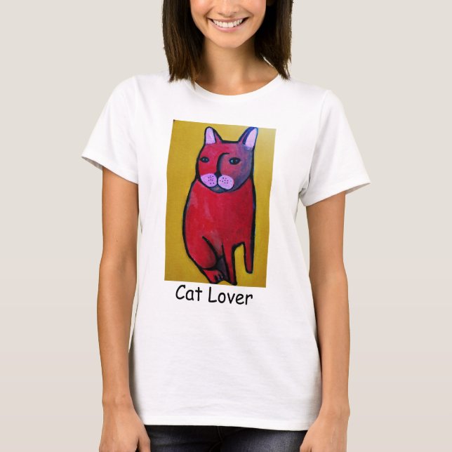 Camiseta Cat Lover T-Shirt (Anverso)