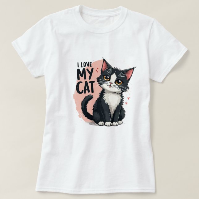 Camiseta cat lover t shirt design,cat t shirt desgin (Diseño del anverso)
