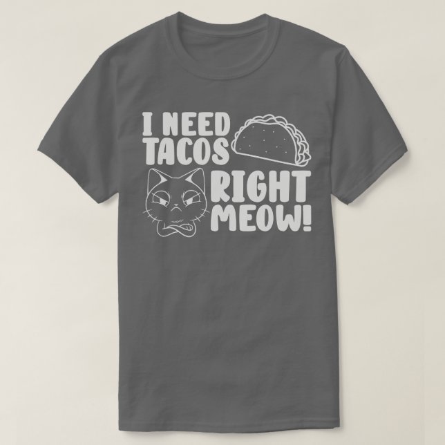 Camiseta Cat Lover Tacos Kitten Taco (Diseño del anverso)
