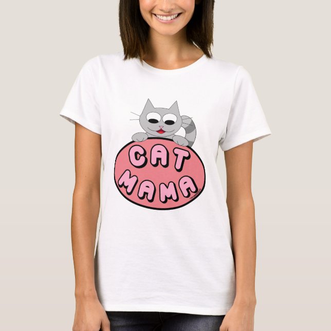 Camiseta CAT MAMA Cat Lover Cute (Anverso)