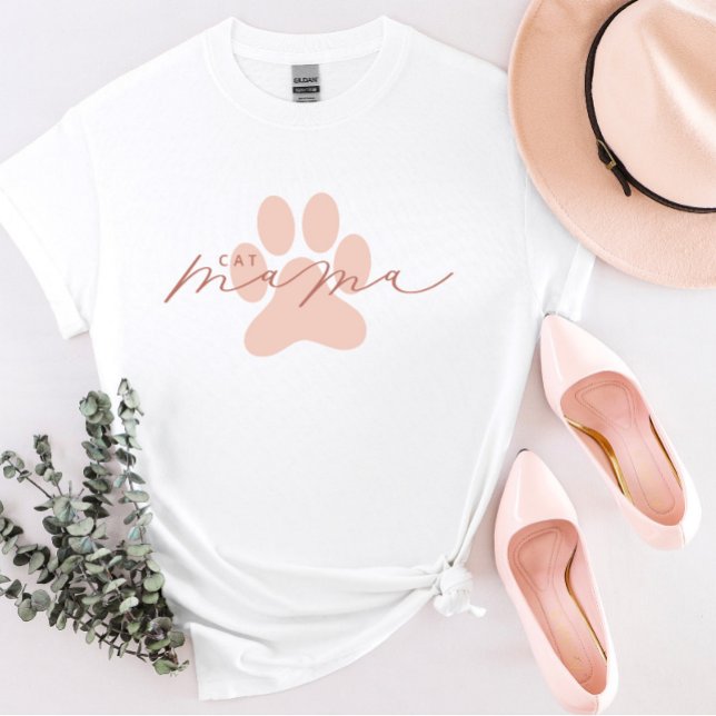 Camiseta Cat Mama Cute T-Shirt (Subido por el creador)