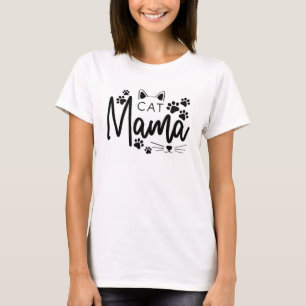 Camiseta Cat Mama Tee Shirt