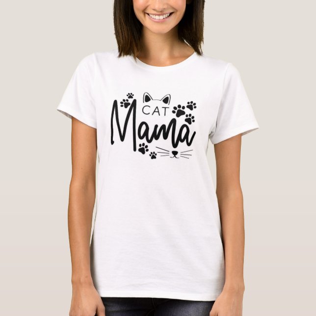 Camiseta Cat Mama Tee Shirt (Anverso)