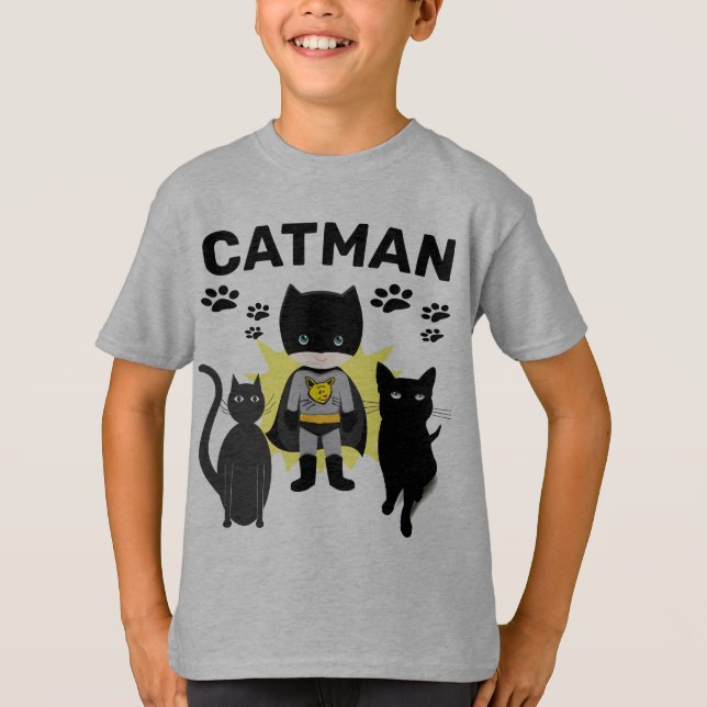 Camiseta CAT MAN Boys Cat T-Shirts (Anverso)