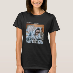 Camiseta Cat Meme Tshirt Silly Cat Funny Kitty Meow Hiss Ki