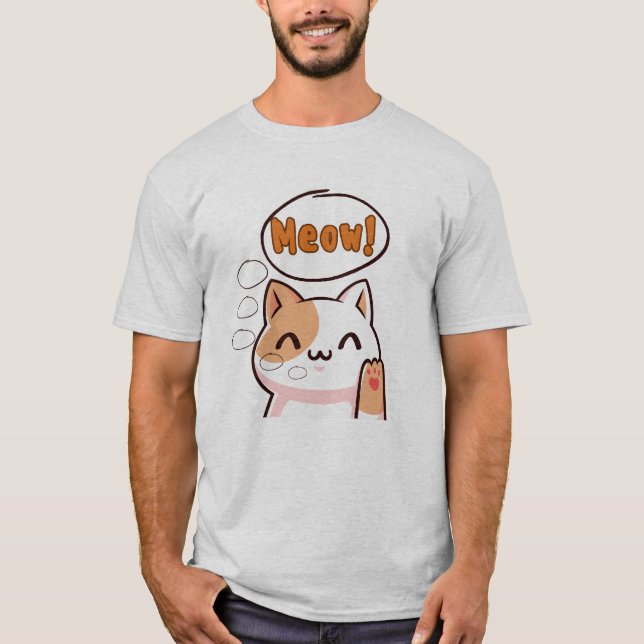 Camiseta Cat Meow (Anverso)
