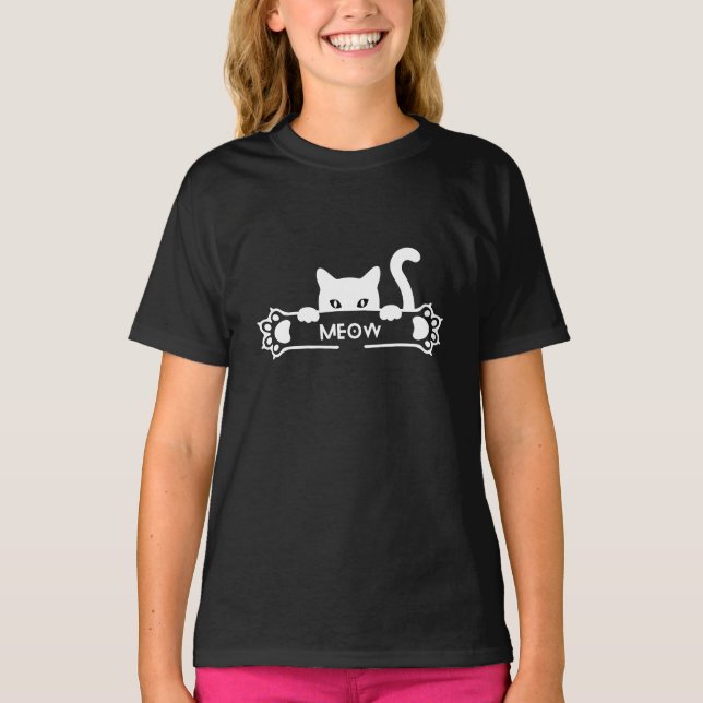 Camiseta Cat Meow (Anverso)