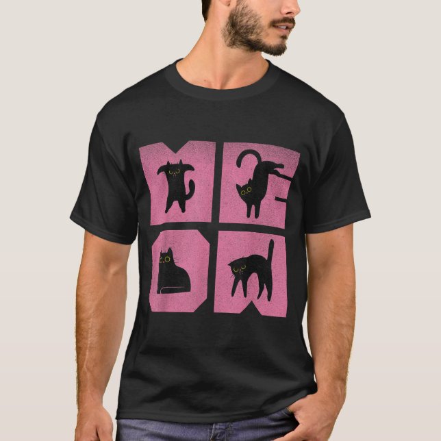 Camiseta Cat - Meow Art  (Anverso)