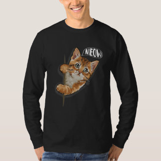 Camiseta Cat  Meow Kitty  Cats Mom And Cat Dad Pet