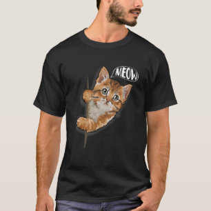 Camiseta Cat Meow Kitty Gats Mom And Cat Dad Mascota