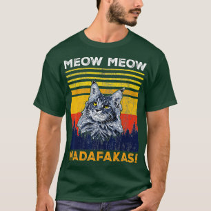 CAMISETA CAT MEOW MEOW MADAFAKAS PRINCIPAL COON