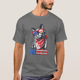 Camiseta Cat Merica Graciosa Cuarto 4 De Julio Gato Amante 