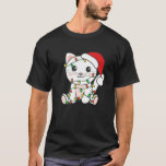 Camiseta Cat Merry Christmas Winter Animals Cats Navidades<br><div class="desc">Gato Feliz Navidad Animales de invierno gatos Navidades 12</div>