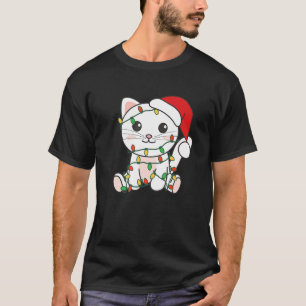 Camiseta Cat Merry Christmas Winter Animals Cats Navidades
