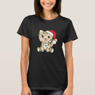 Camiseta Cat Merry Christmas Winter Animals Cats Navidades