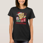 Camiseta Cat Merry Christmas Winter Animals Cats Navidades<br><div class="desc">Gato Feliz Navidad Animales de Invierno Gatos Navidades 1</div>