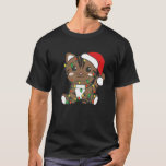 Camiseta Cat Merry Christmas Winter Animals Cats Navidades<br><div class="desc">Gato Feliz Navidad Animales de invierno gatos Navidades 9</div>