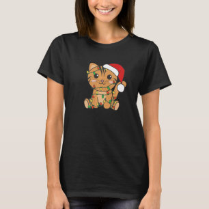 Camiseta Cat Merry Christmas Winter Animals Cats Navidades