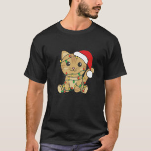 Camiseta Cat Merry Christmas Winter Animals Cats Navidades