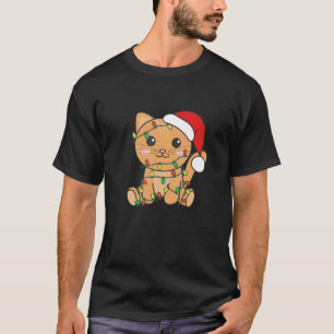 Camiseta Cat Merry Christmas Winter Animals Cats Navidades