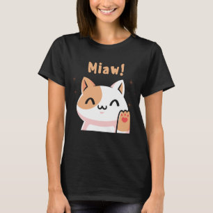 Camiseta Cat Miaw-Kitty-Cute Cat-Funny
