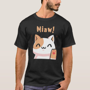 Camiseta Cat Miaw-Kitty-Cute Cat-Funny