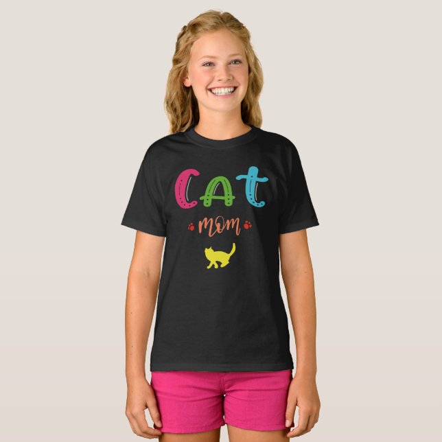 Camiseta Cat mom (Anverso completo)