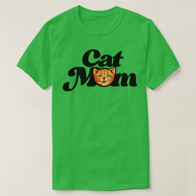 Camiseta Cat Mom9 (Diseño del anverso)