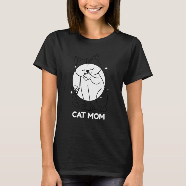 Camiseta Cat Mom 2 (Anverso)