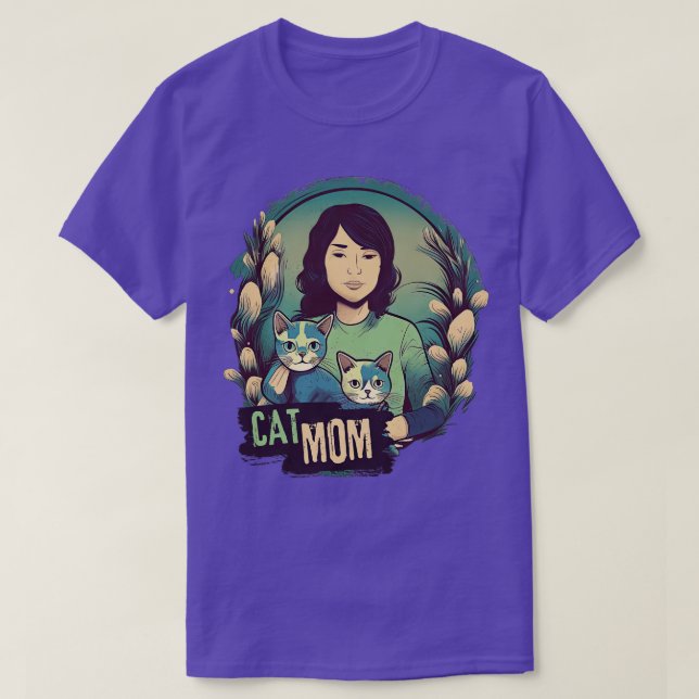 Camiseta Cat Mom 4 (Diseño del anverso)
