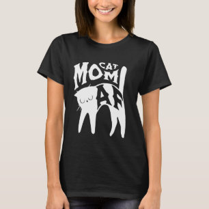 Camiseta Cat Mom AF Funny Feline Fur Mom Animal Lover Humor