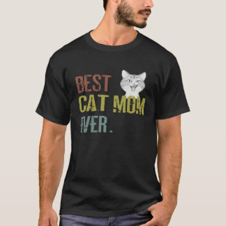 Camiseta Cat mom best cat mom best cat mom ever cat mom