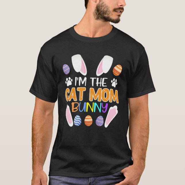 Camiseta Cat  Mom Bunny Easter Bunny Catfans Mother (Anverso)