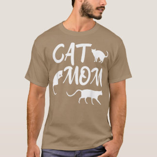 Camiseta Cat Mom Cars Lover Cat Mom