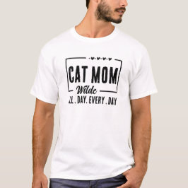 CAMISETA CAT MOM CAT DAD TODOS LOS DÍAS