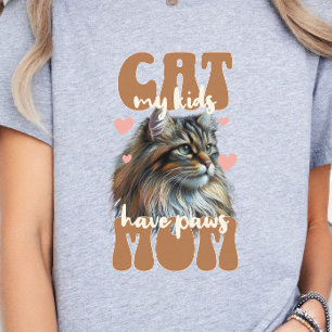 Camiseta Cat Mom, Cat Mom, Cat Lover Retro Style
