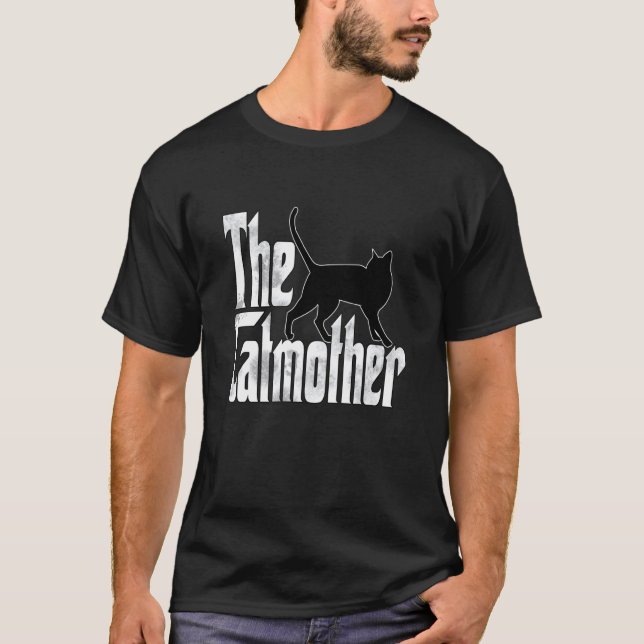 Camiseta Cat Mom Catmother Black Cat Mother Kitty Mommy  1 (Anverso)