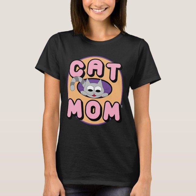 Camiseta CAT MOM Cute Cat (Anverso)