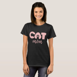 Camiseta Cat Mom – Cute pow con letra de gato