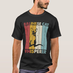 Camiseta Cat Mom Dad Whisperer gato balinés