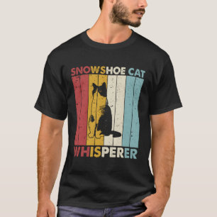 Camiseta Cat Mom Dad Whisperer Snowshoe Cat