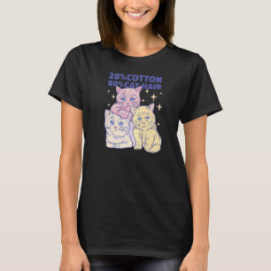 Camiseta Cat Mom Daddy Kitten 80 pelo